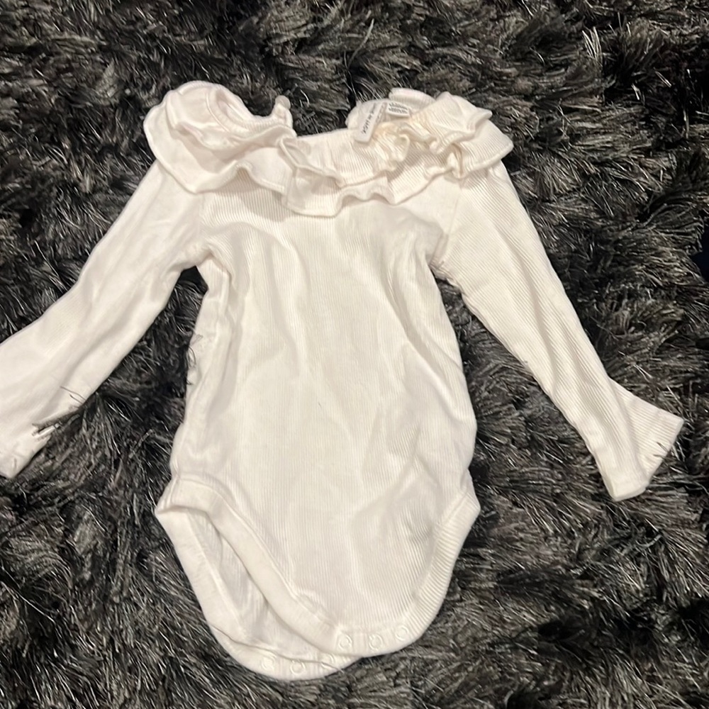 Janie and Jack bodysuit ruffle neck